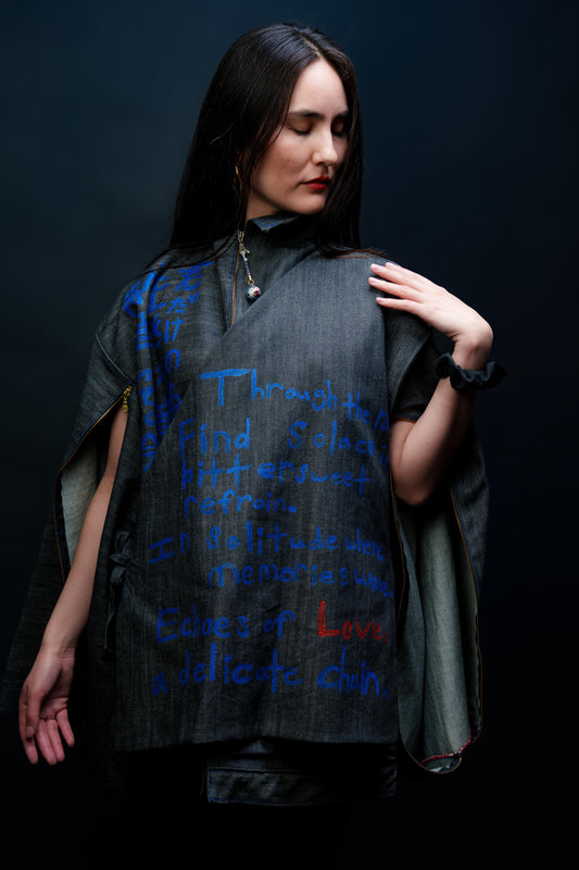 Hanahaki Jacket Mens: Love and Breathlessness Blue heiseikoatelier.myshofiy.com