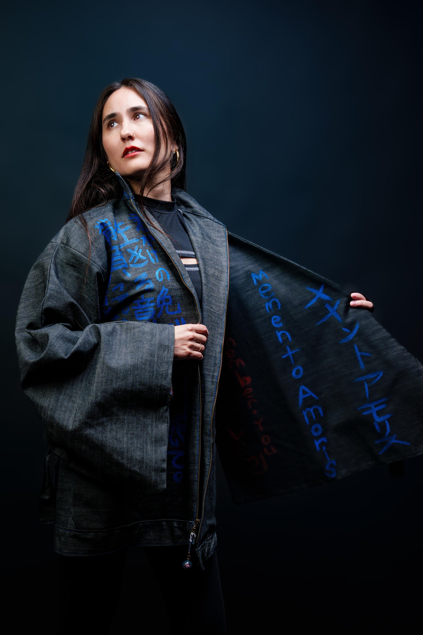 Hanahaki Jacket Mens: Love and Breathlessness Blue heiseikoatelier.myshofiy.com